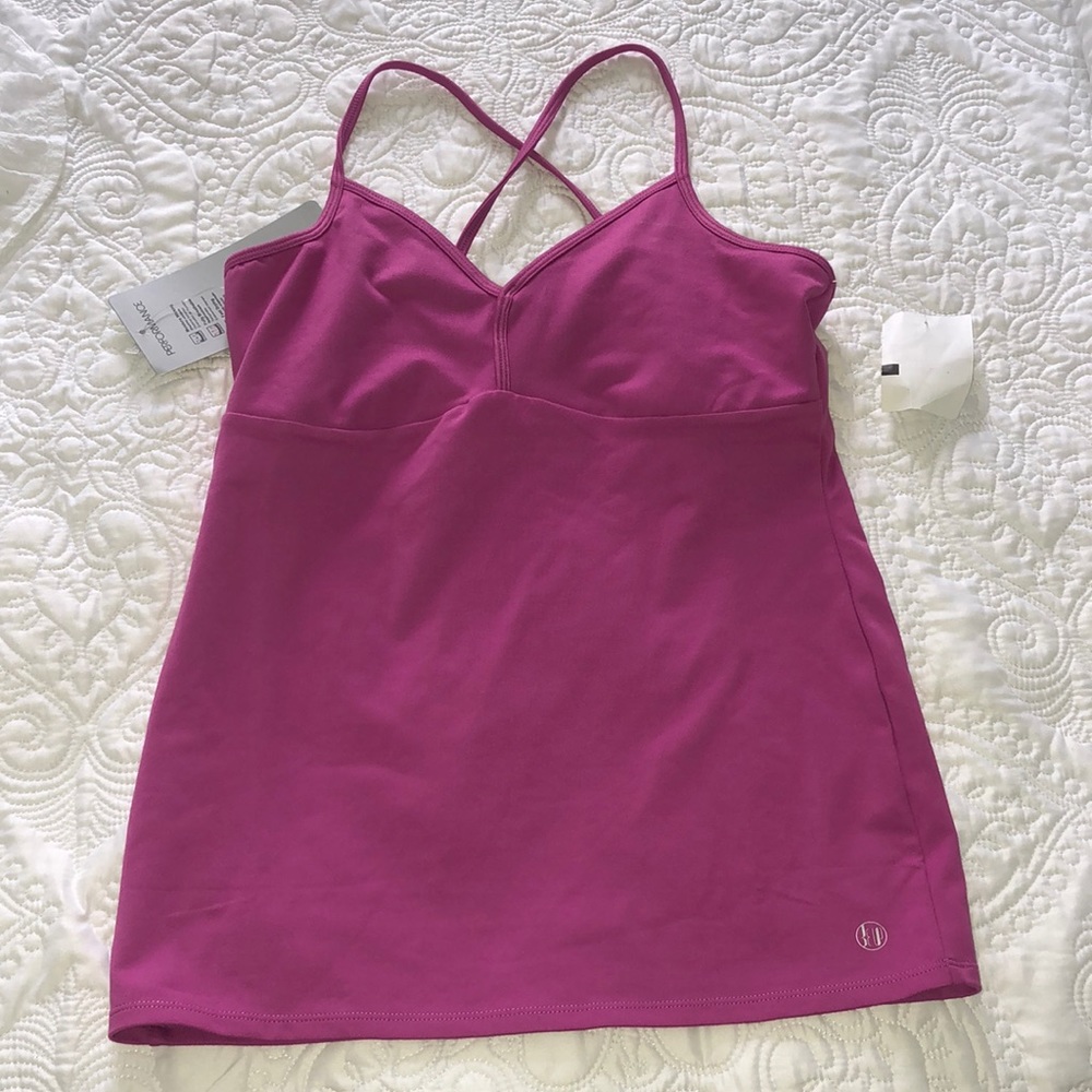 Pink workout top size small